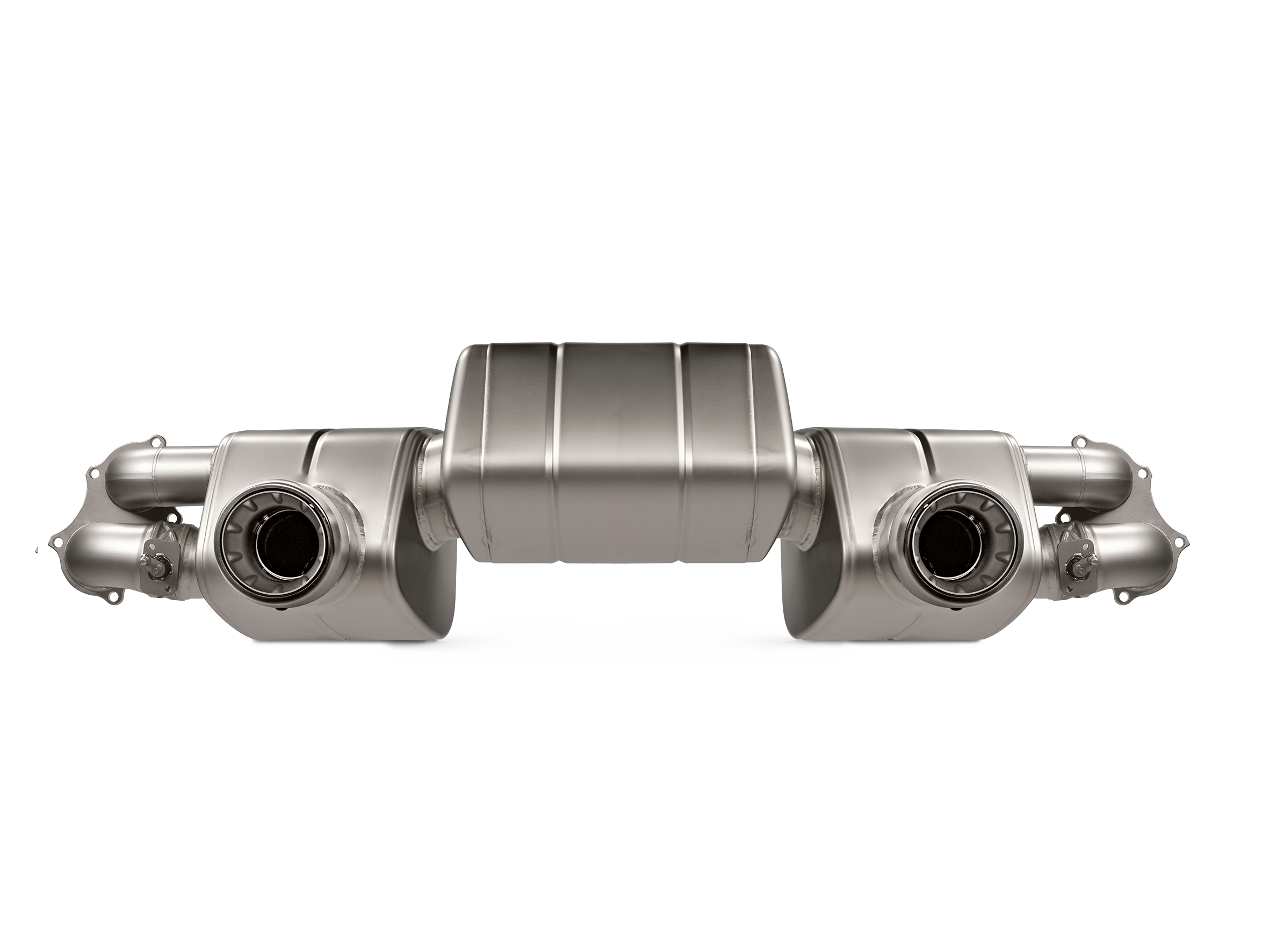 Akrapovic 2020+ Porsche Cayman GT4 (718) Slip-On Line (Option 2) w/Black Coated Titanium Tips