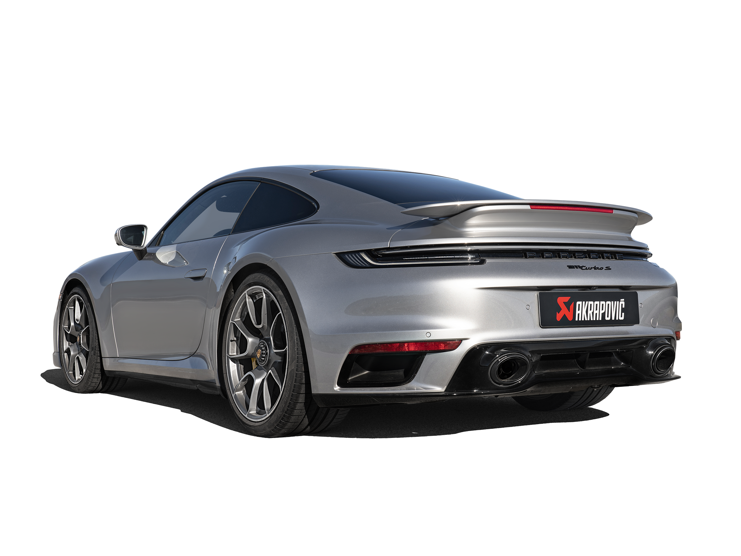 Akrapovic 20-21 Porsche 911 Turbo/Turbo S (992) Slip-On Race Line (Titanium) w/Titanium Tips