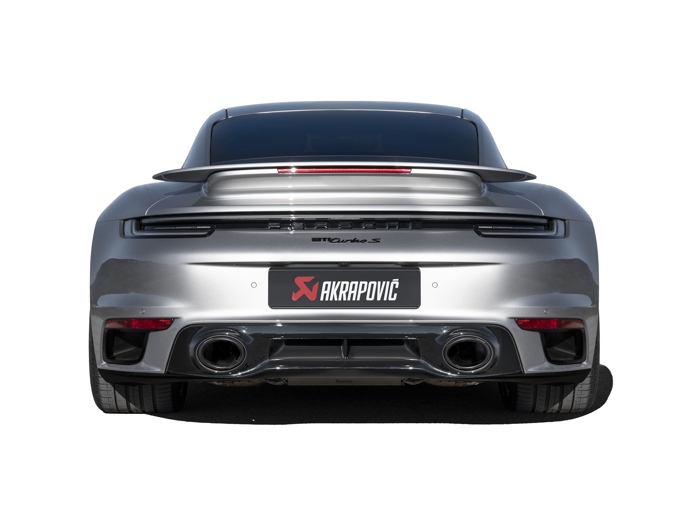 Akrapovic 20-21 Porsche 911 Turbo/Turbo S (992) Slip-On Race Line (Titanium) w/Titanium Tips