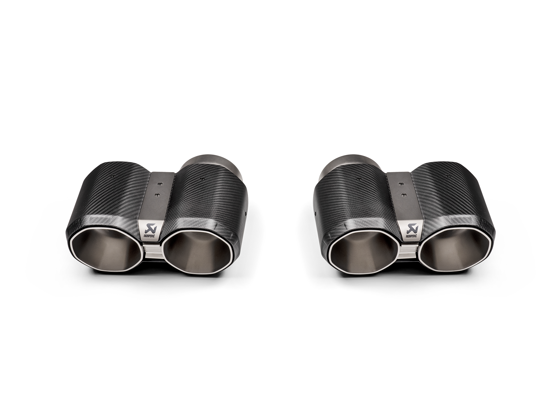 Akrapovic 2021+ BMW M3 (G80)/M4 (G82) Tail Pipe Set (Octagonal Carbon Design)
