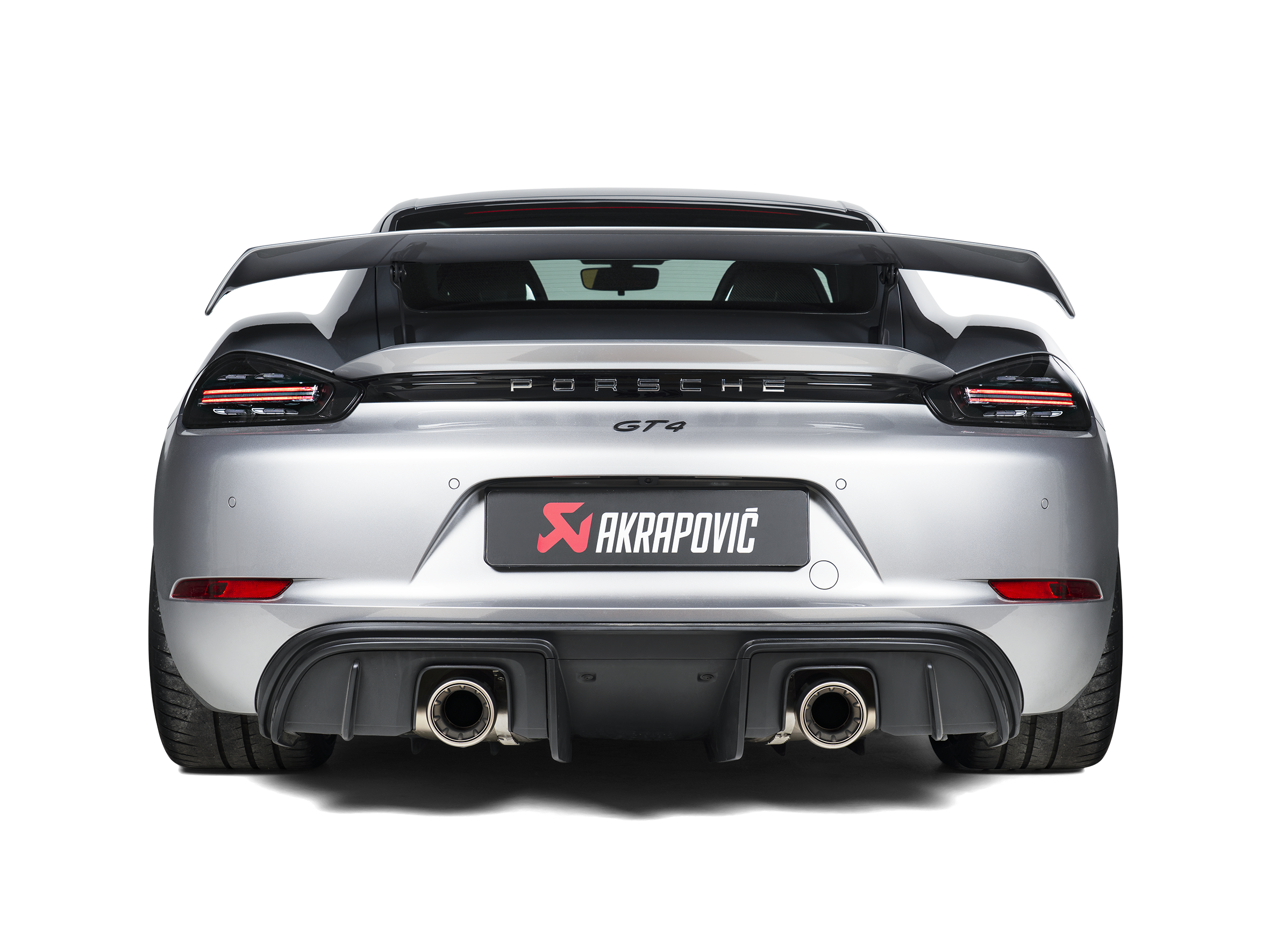 Akrapovic 2020+ Porsche Cayman GT4 (718) Tail Pipe Set (Titanium)