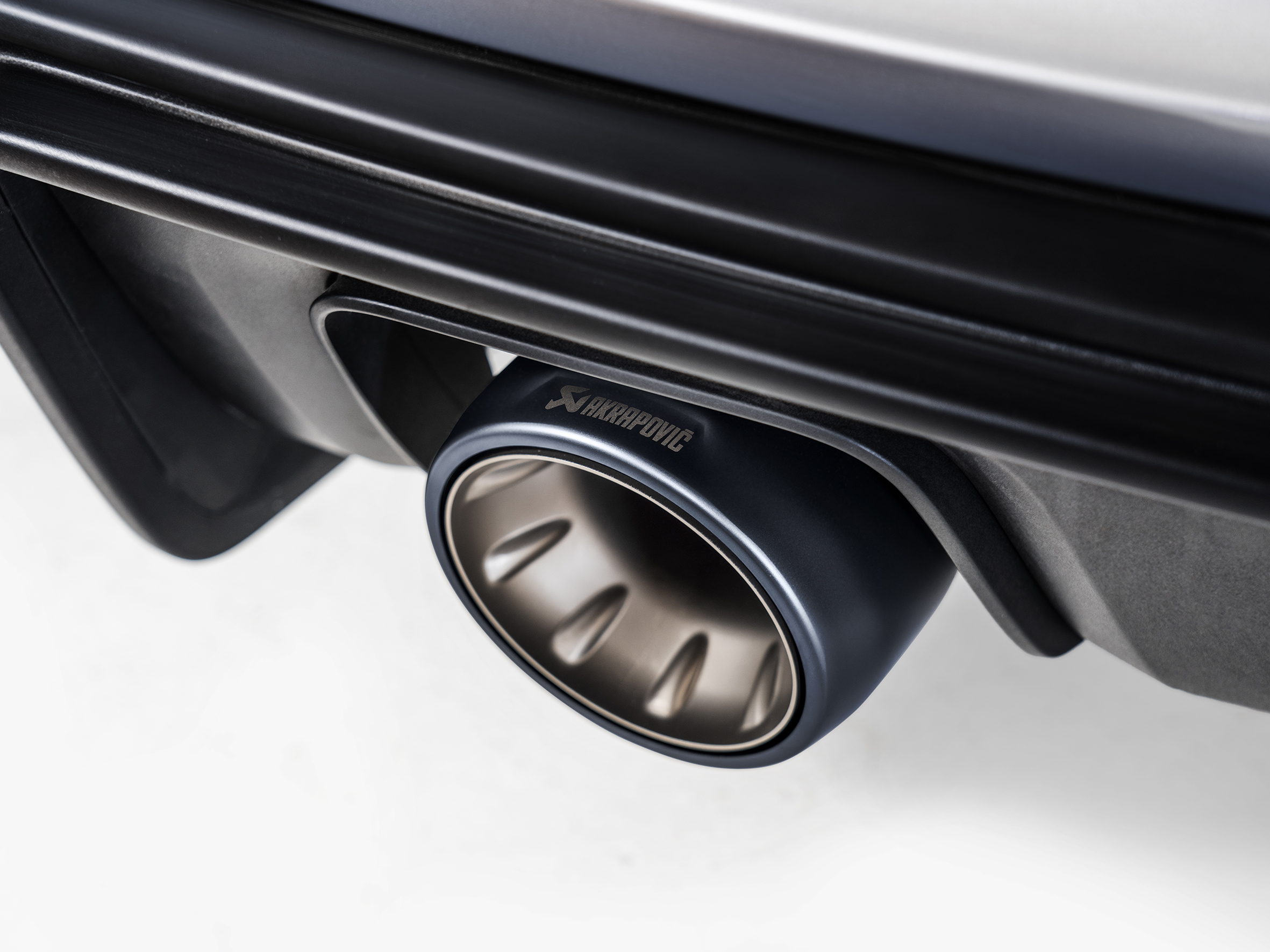 Akrapovic 2020+ Porsche Cayman GT4 (718) Tail Pipe Set (Black Coated Titanium)