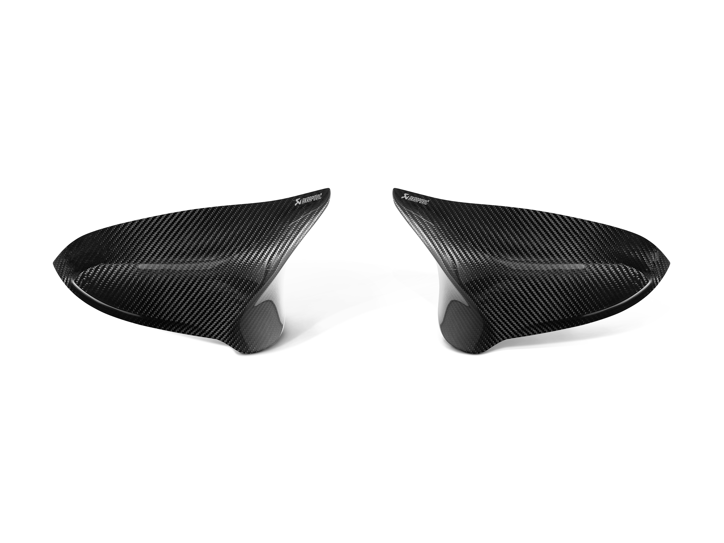 Akrapovic 2014+ BMW M3 (F80) Carbon Fiber Mirror Cap Set - High Gloss
