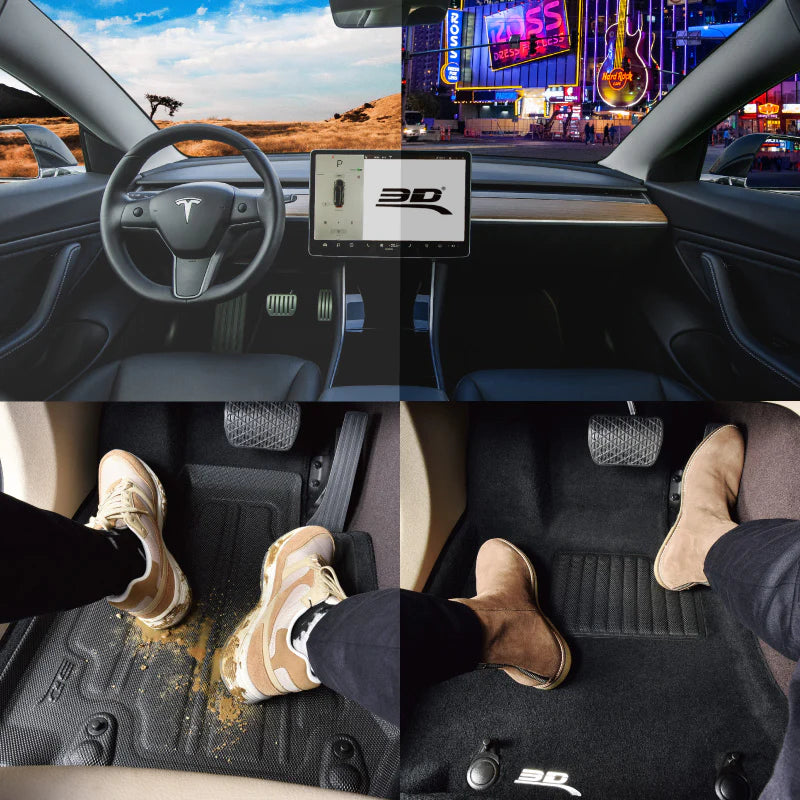 3D MAXpider 19-21 Porsche Cayenne 2021 Cayenne GTS Elegant Hybrid 1st Row Floormat - Black SLPO01914709