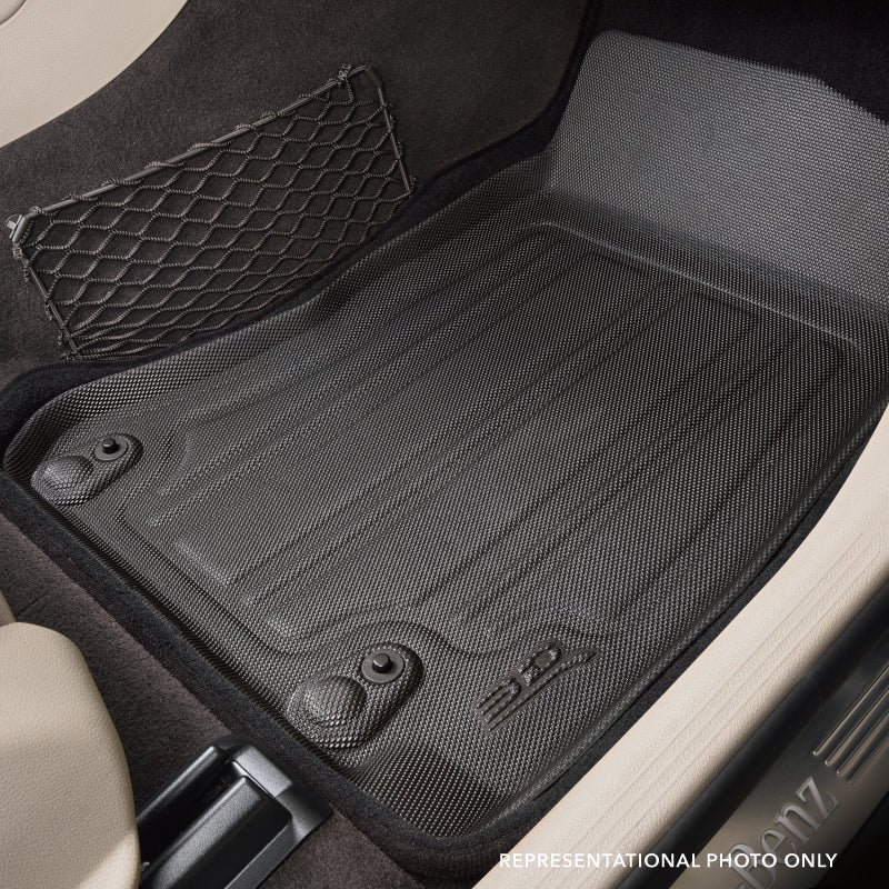 3D MAXpider 19-21 Porsche Cayenne 2021 Cayenne GTS Elegant Hybrid 1st Row Floormat - Black SLPO01914709