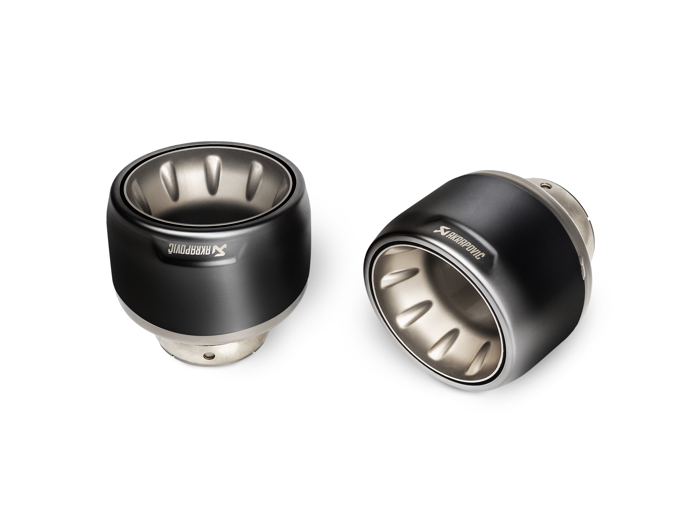 Akrapovic 2020+ Porsche Cayman GT4 (718) Slip-On Line (Option 2) w/Black Coated Titanium Tips