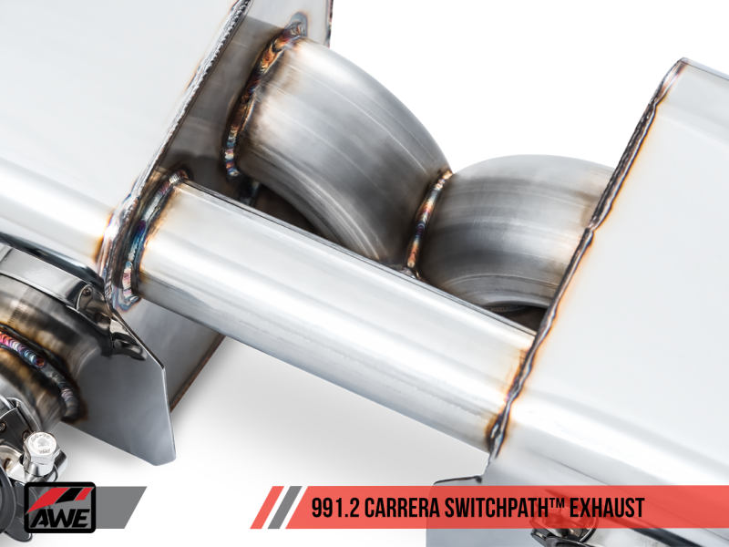 AWE Tuning Porsche 911 (991.2) Carrera / S SwitchPath Exhaust for PSE Cars - Chrome Silver Tips 3025-32018