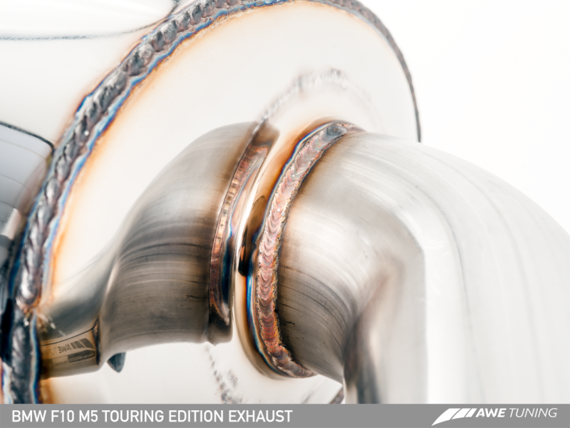 AWE Tuning BMW F10 M5 Touring Edition Axle-Back Exhaust Chrome Silver Tips 3015-42062