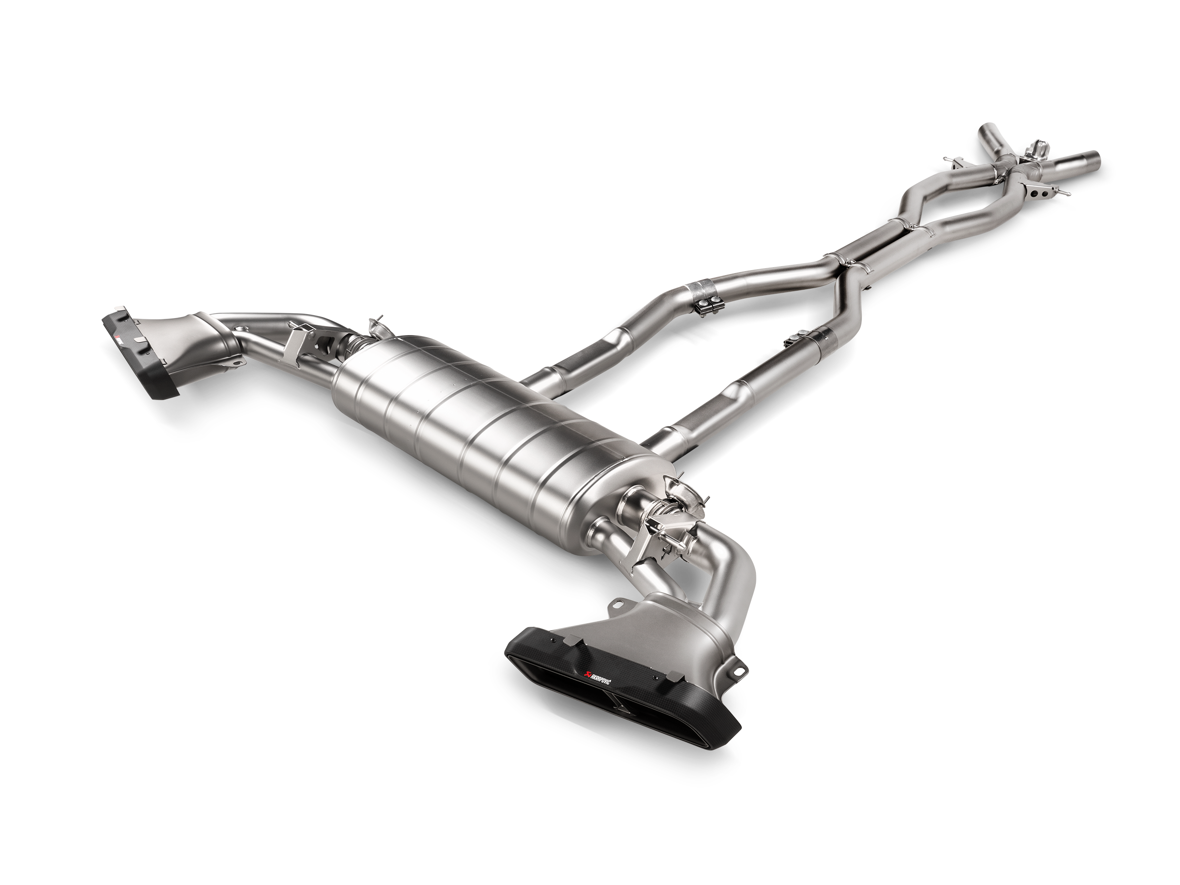 Akrapovic 2020 Mercedes-AMG GLS 63 (X167) Evolution Line Cat Back (Titanium) w/ Carbon Tips