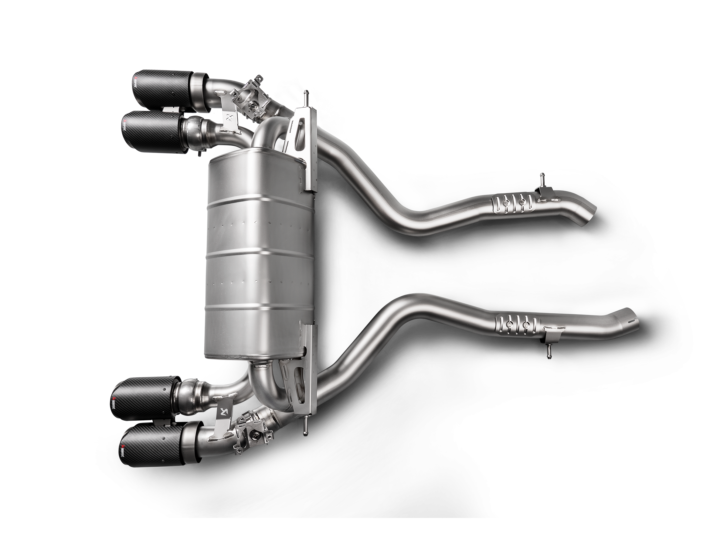 Akrapovic 2018+ BMW M2 Competition/M2 CS (F87N) Slip-On Line (Titanium) w/Carbon Fiber Tips