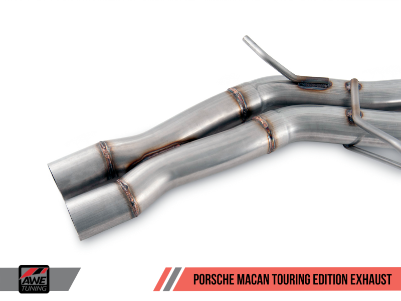 AWE Tuning Porsche Macan Touring Edition Exhaust System - Diamond Black 102mm Tips 3015-43072