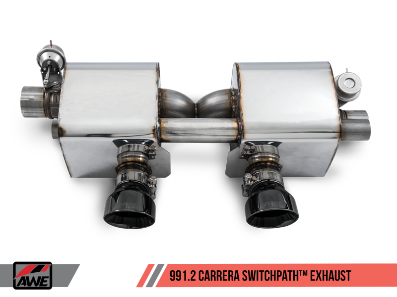 AWE Tuning Porsche 911 (991.2) Carrera / S SwitchPath Exhaust for PSE Cars - Diamond Black Tips 3025-33018
