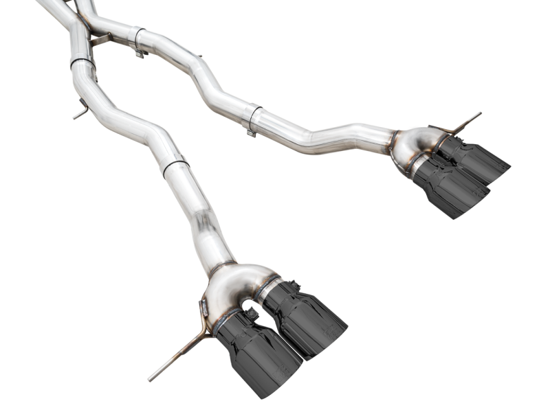 AWE Track Edition Catback Exhaust for BMW G8X M3/M4 - Diamond Black Tips 3020-42482