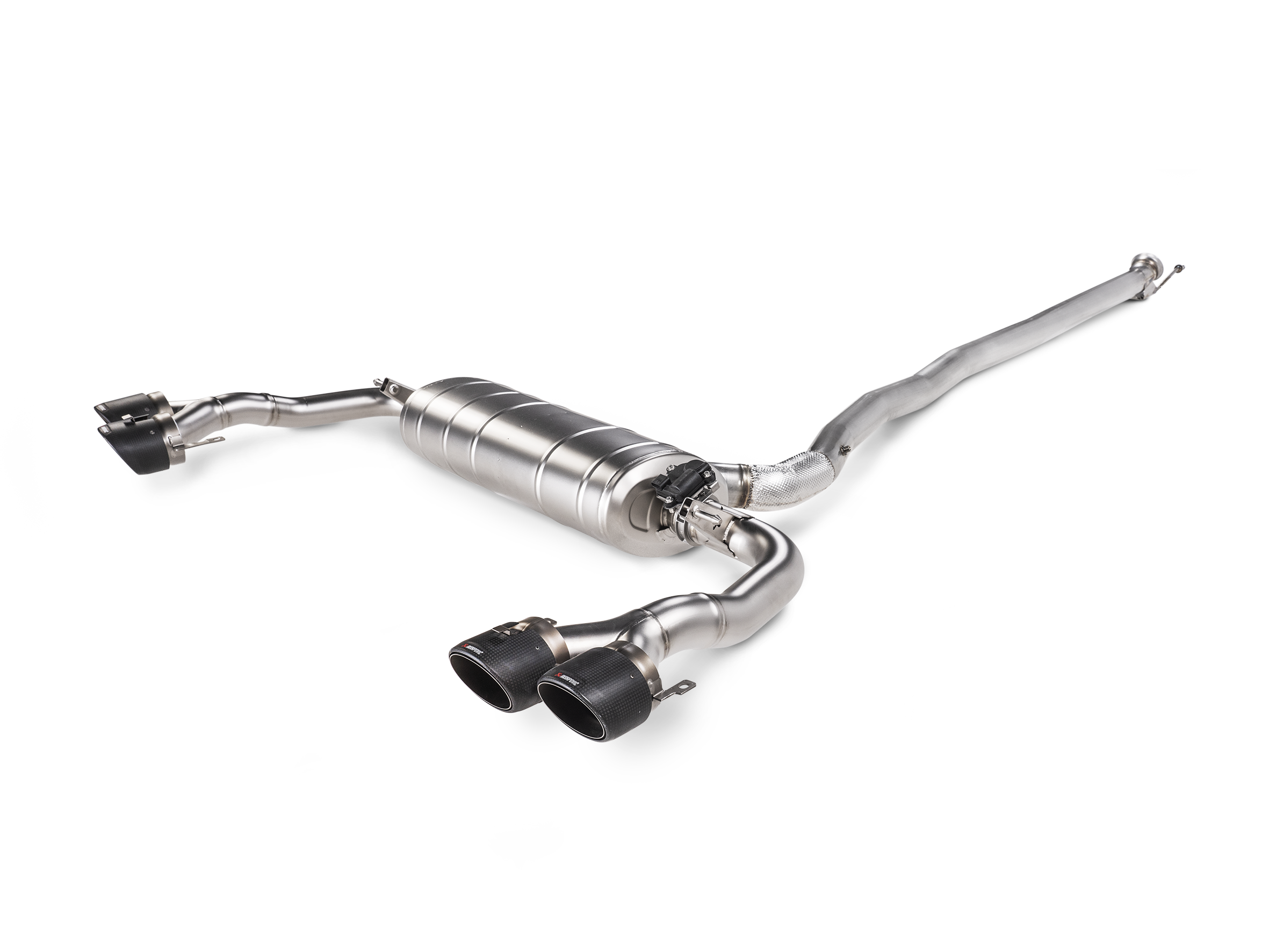 Akrapovic 2020 Mercedes-Benz CLA 45S AMG (C118/X118) Evo Line (Titanium) w/Carbon Tips/SS Link Pipes