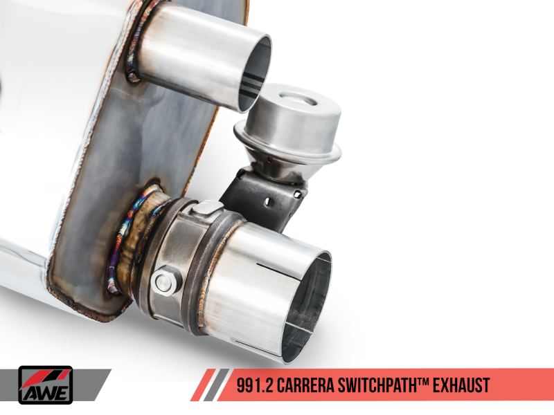 AWE Tuning Porsche 911 (991.2) Carrera / S SwitchPath Exhaust for PSE Cars - Chrome Silver Tips 3025-32018