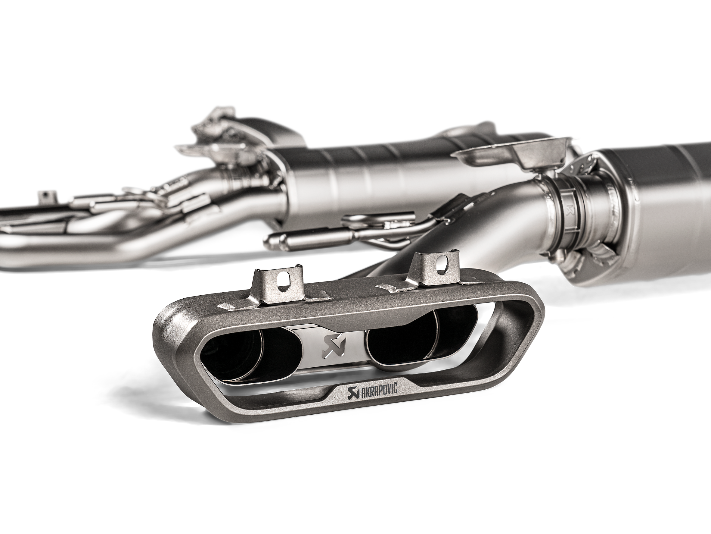 Akrapovic 2021 Merceds-AMG G500/G550 (W463A) - OPF/GPF Slip-On Line (Titanium) w/Titanium Tips