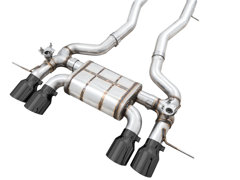 AWE SwitchPath Catback Exhaust for BMW G8X M3/M4 - Diamond Black Tips 3025-42480