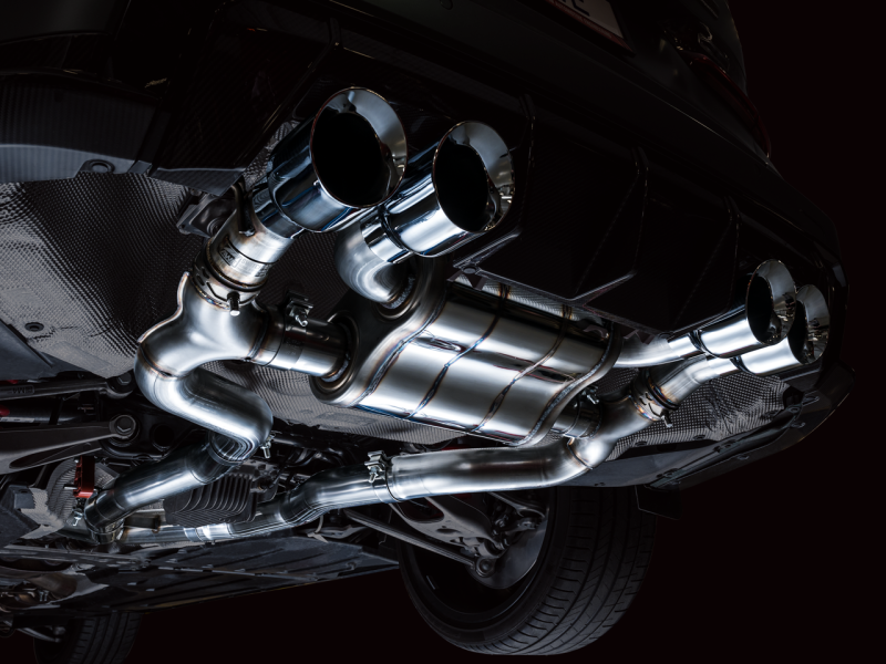 AWE SwitchPath Catback Exhaust for BMW G8X M3/M4 - Chrome Silver Tips 3025-43480