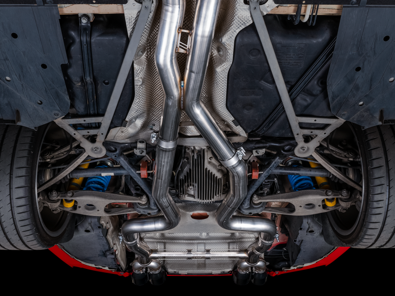 AWE Tuning BMW F8X M3/M4 Track Edition Catback Exhaust - Chrome Silver Tips 3020-42082
