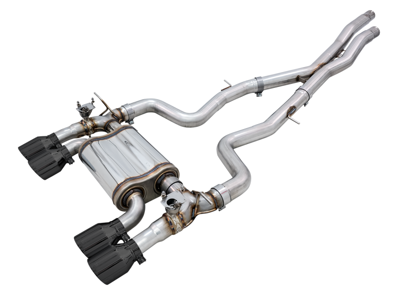 AWE Tuning BMW F8X M3/M4 SwitchPath Catback Exhaust - Diamond Black Tips 3025-43074