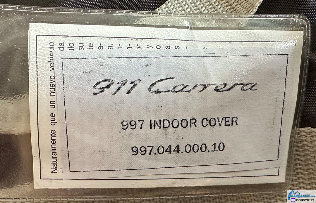 Porsche 997 Carrera Models OEM Indoor Car Cover (Pre-Owned)