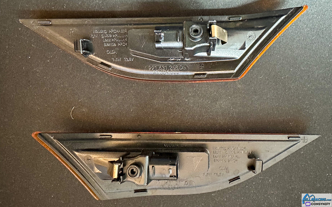 Porsche 991 Side Marker Lamp Pair: Amber (Pre-Owned)