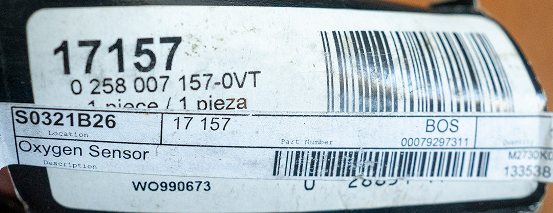 Porsche Cayenne Oxygen Sensor - Bosch 17157