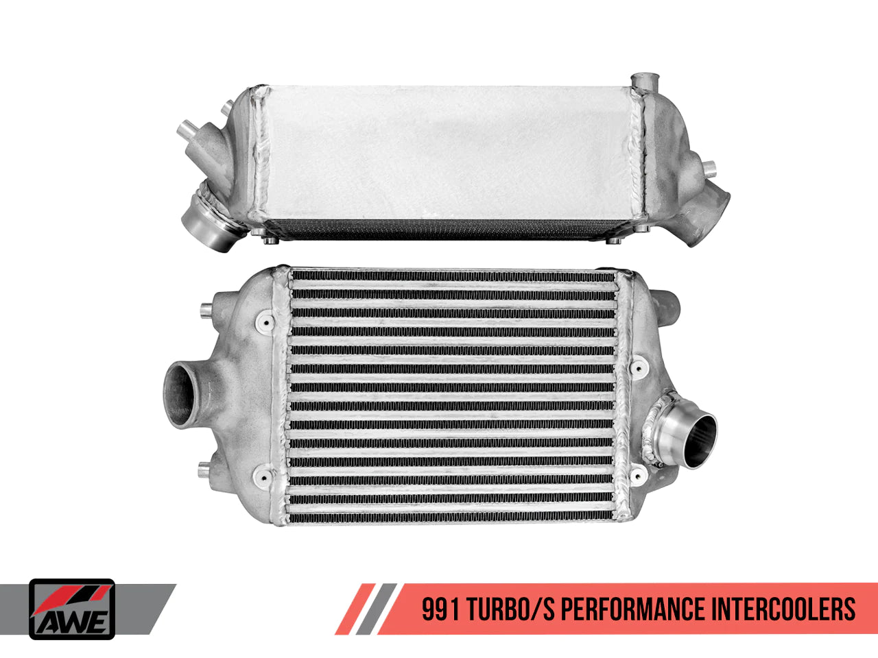 AWE Tuning Porsche 991 (991.1 & 991.2) Turbo/Turbo S Performance Intercooler Kit 4510-11050