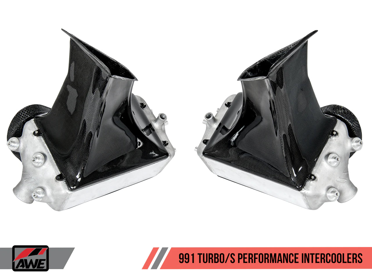 AWE Tuning Porsche 991 (991.1 & 991.2) Turbo/Turbo S Performance Intercooler Kit 4510-11050