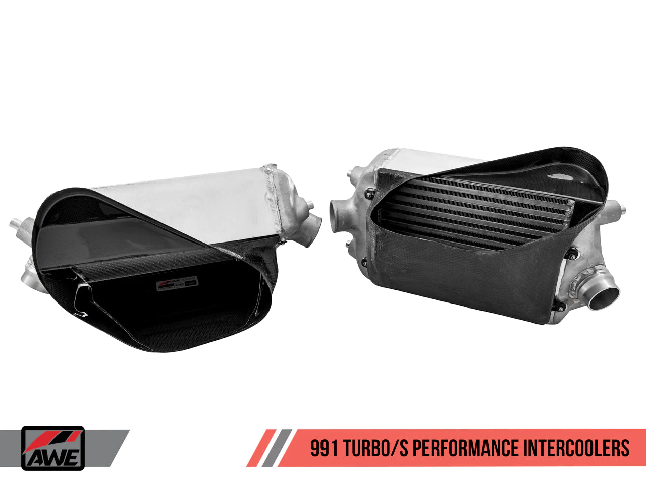 AWE Tuning Porsche 991 (991.1 & 991.2) Turbo/Turbo S Performance Intercooler Kit 4510-11050